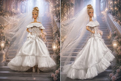 Barbie doll robe mariée - doll, de