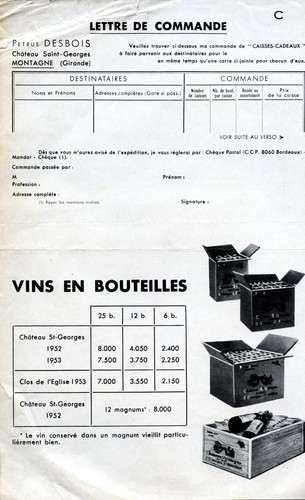 Lettre commande petrus desbois - lettre,