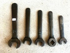 (n° 250 ) OUTIL ANCIEN, lot 5 clés plates de machine à bois 