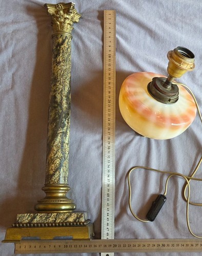 Lampe pétrole colonne - lampe, à