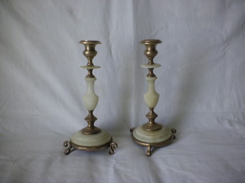Bougeoirs laiton et - 2,