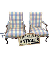 65907  Pair French Country Bergere Armchair Chair