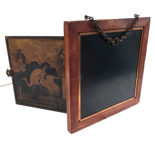 Triptyque miroir barbier à - triptyque,