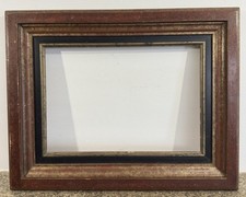 Cadre ancien 6P en bois rouge