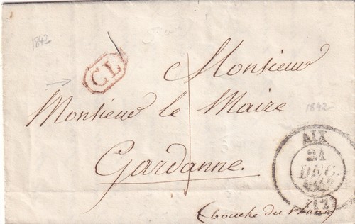 Marque postale 1789 - -, aix