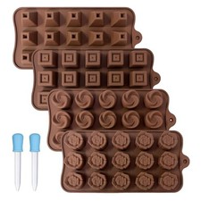 Lot de 4 moules à chocolat, 2