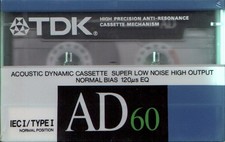 Cassette audio vierge  TDK 60