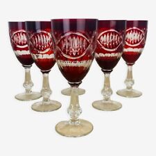 6 verres à vin cristal