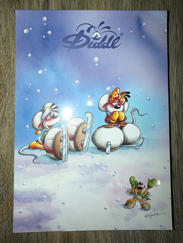 Diddl back christmas winter - diddl,