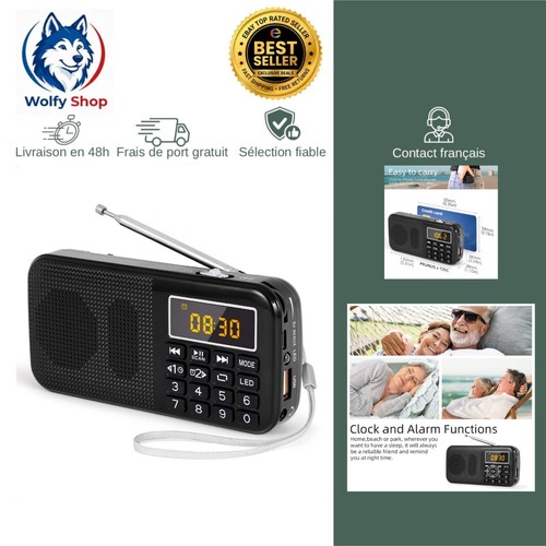 Radio portable rechargeable - fm,