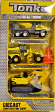 Tonka CONSTRUIT POUR DURER ! DIE-Cast Lot de 3 bétonnières, niveleuses, pelle...
