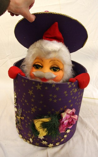 Automate père noël qui sort - père,