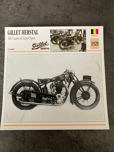 Carte fiche moto collection - carte,