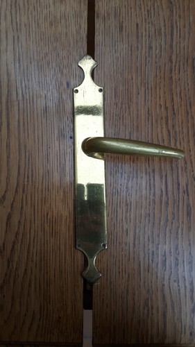 Poignée porte avec plaque - porte,