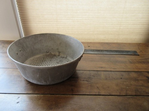 Vintage aluminum strainer - aluminum,