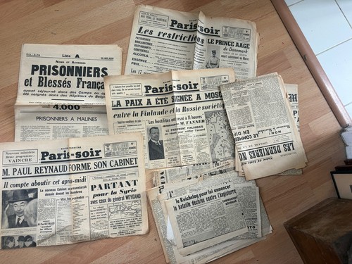 Ensemble vieux journaux - vieux, ww2