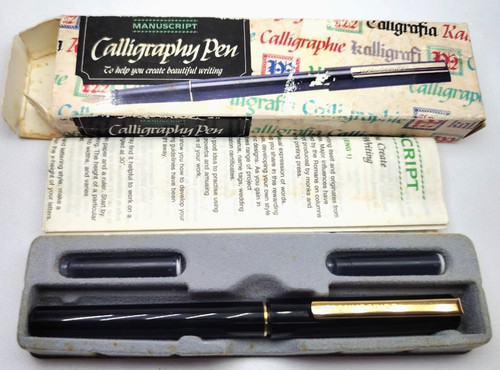 Stylo plume calligraphie - , main