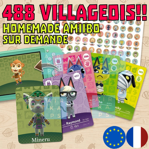 Carte amiibo choix - carte, villageois