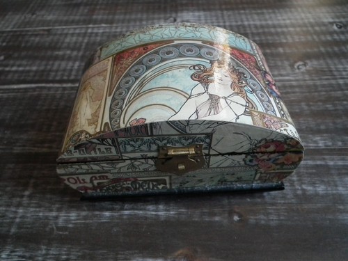 Boite bois alphonce mucha - boite,