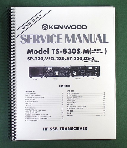 Kenwood 830s service - kenwood, ts-830s