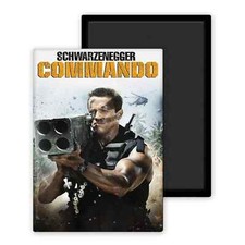 Commando 1985 version 2 affiche film cinéma - Magnet personnalisé 54 x 78 mm
