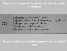 BALANCIER AVEC SPIRALE BALANCE