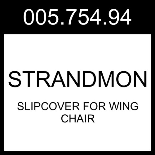 Ikea strandmon slipcover for - ikea,