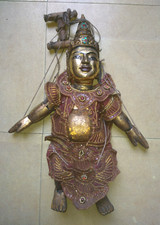 ANTIQUE WAYANG PUPPET BUDDHA