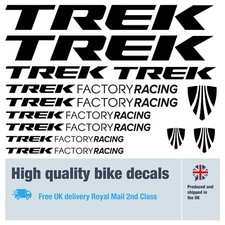 Trek Factory Racing decals labels stickers 5+ years external quality (28pack)