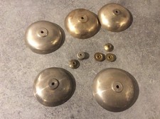 LOT DE 5 Ancienne cloche laiton pendule mouvement de paris horloge 19ème