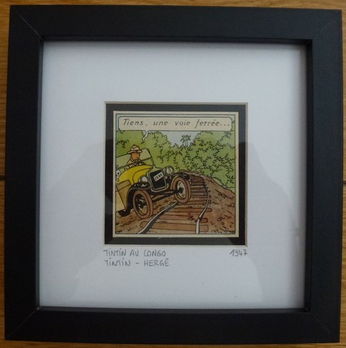 Tintin congo hergé voiture - tintin,
