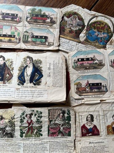 Lot chromolithographie - lot,