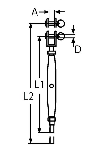 Ridoir 250mm chape sertir - 250mm,