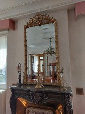 Grand miroir ancien Style Louis XVI  XIX° Très Bon État 