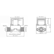 Electrovanne Chauffe-eau Solaire Direction Débit Unidirectionnel Vis Raccordeme
