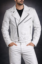 BLOUSON MOTO CUIR HOMME STYLE