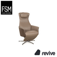 FSM Cleo ( Fm 0330) Cuir Fauteuil Taupe Gris Braun Relax Manuel Fonction