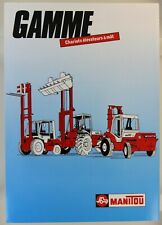 Manitou forklift brochure brochure mast range tractor tractor