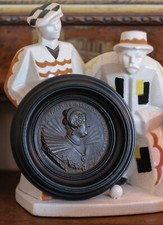 Médaille MARIE de MEDICIS 1624 Reine de FRANCE 10.5cm Très beau cadre en bois