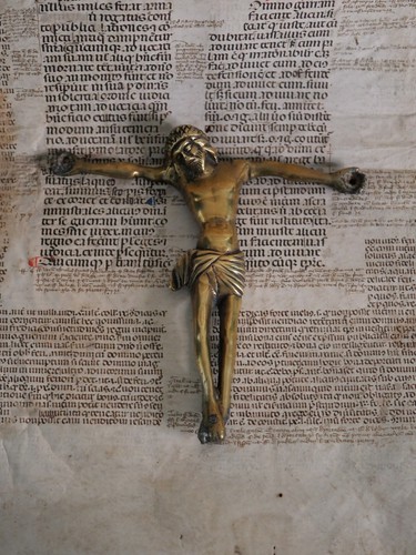 Christ bronze germanique - bronze,