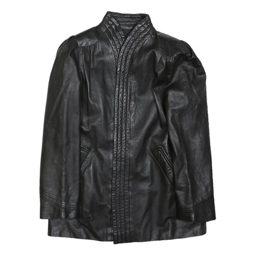 Femmes noir faux cuir veste - noir,