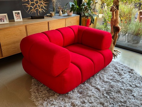 Petit canapé loveseat rouge - petit,