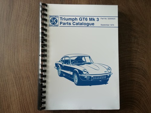 Triumph gt6 catalogue des - mk,