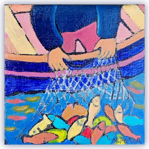 Tableau bateau filet - tableau,