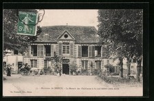 Old postcard St-Laurent-des-Bois, Le Manoir des Oubliettes 1909 