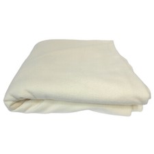 COUVERTURE PLAID POLAIRE ECRU