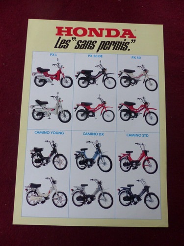 Prospectus moto honda - honda, les