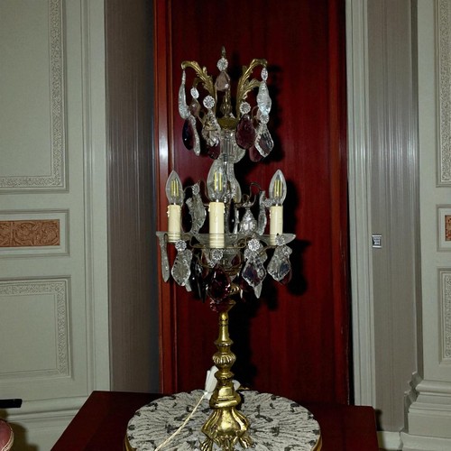 Ancienne imposante lampe de - imposante,