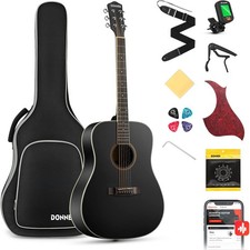 Donner Guitare Acoustique Adultes Débutant Guitare Folk 4/4 Dreadnought 41 Pouce