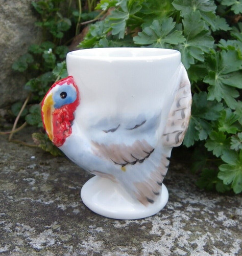 Coquetier dindon porcelaine - coquetier,